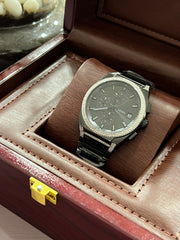 Black Everett FS5797 Moissanite Diamond Chronograph Watch