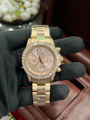 Chronograph Daytona Gold & Diamonds Men'S Watch
