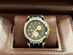 T-Race Moissanite Diamond Chronograph Rose-Gold Men's Watch